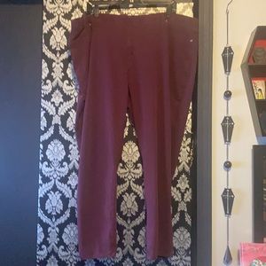 Terra & Sky burgundy jeggings